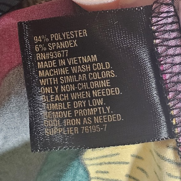 Worthington Top Womens Medium Purple Floral Drape Cowl Sleeveless Tank Silky M - Picture 8 of 12